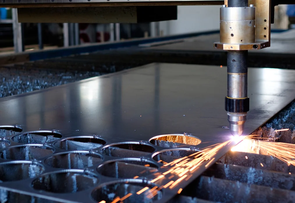 corte de placa de acero a36 a50 e inoxidable con precision cnc